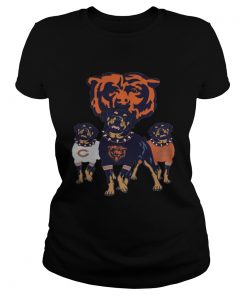 Chicago Bears Rottweiler Dog Shirt Classic Ladies