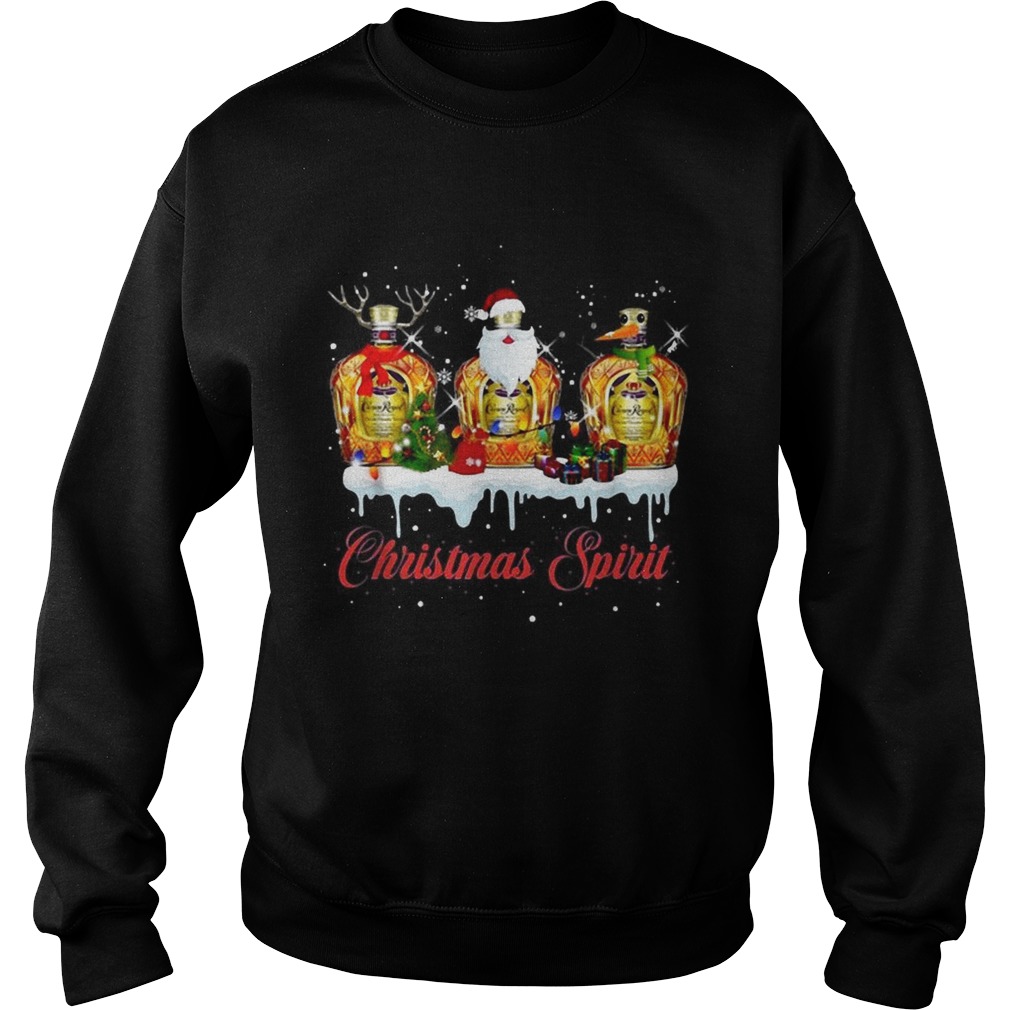 Christmas spirit Crown Royal Whisky Sweatshirt