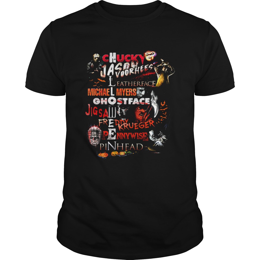 Chucky Jason Voorhees Leatherface Michael Myers Ghostface shirt