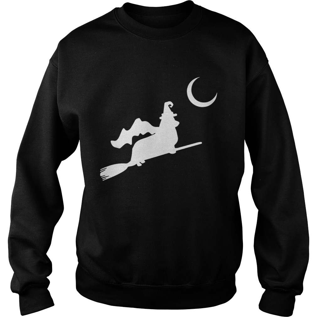 Corgi Witch Flying Silhouette Sweatshirt