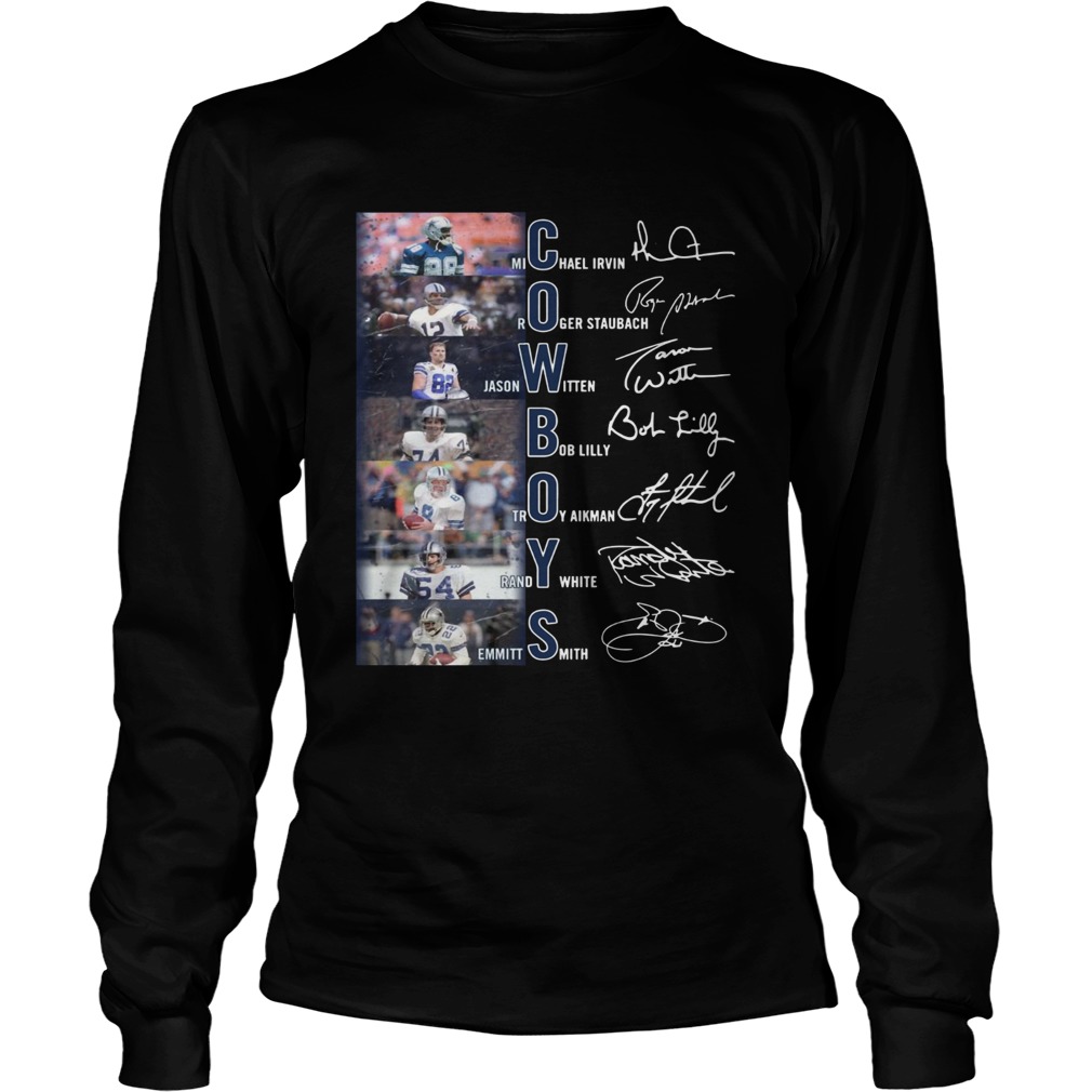 Cowboys Michael Irvin Roger Staubach Jason Witten Bob Lilly Troy Aikman Randy White Emmitt Smith sh LongSleeve