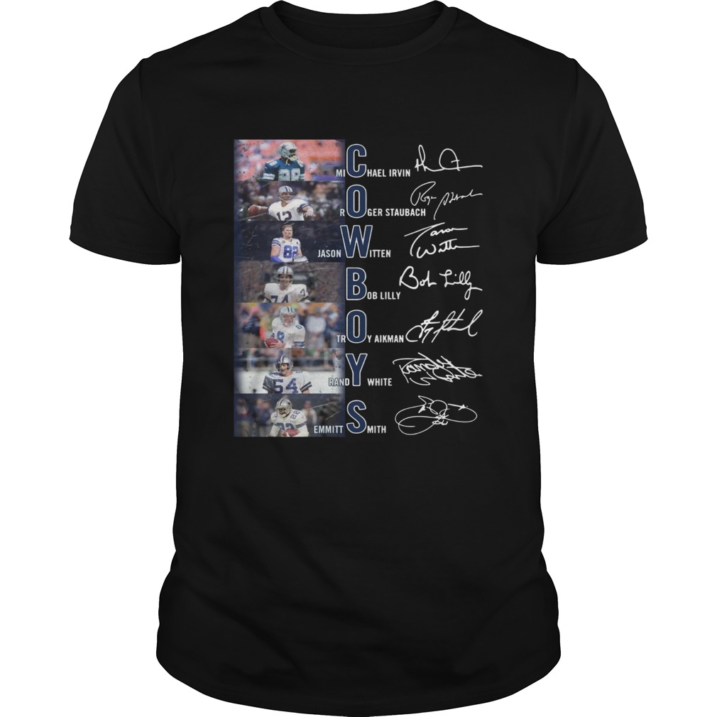 Cowboys Michael Irvin Roger Staubach Jason Witten Bob Lilly Troy Aikman Randy White Emmitt Smith shirt