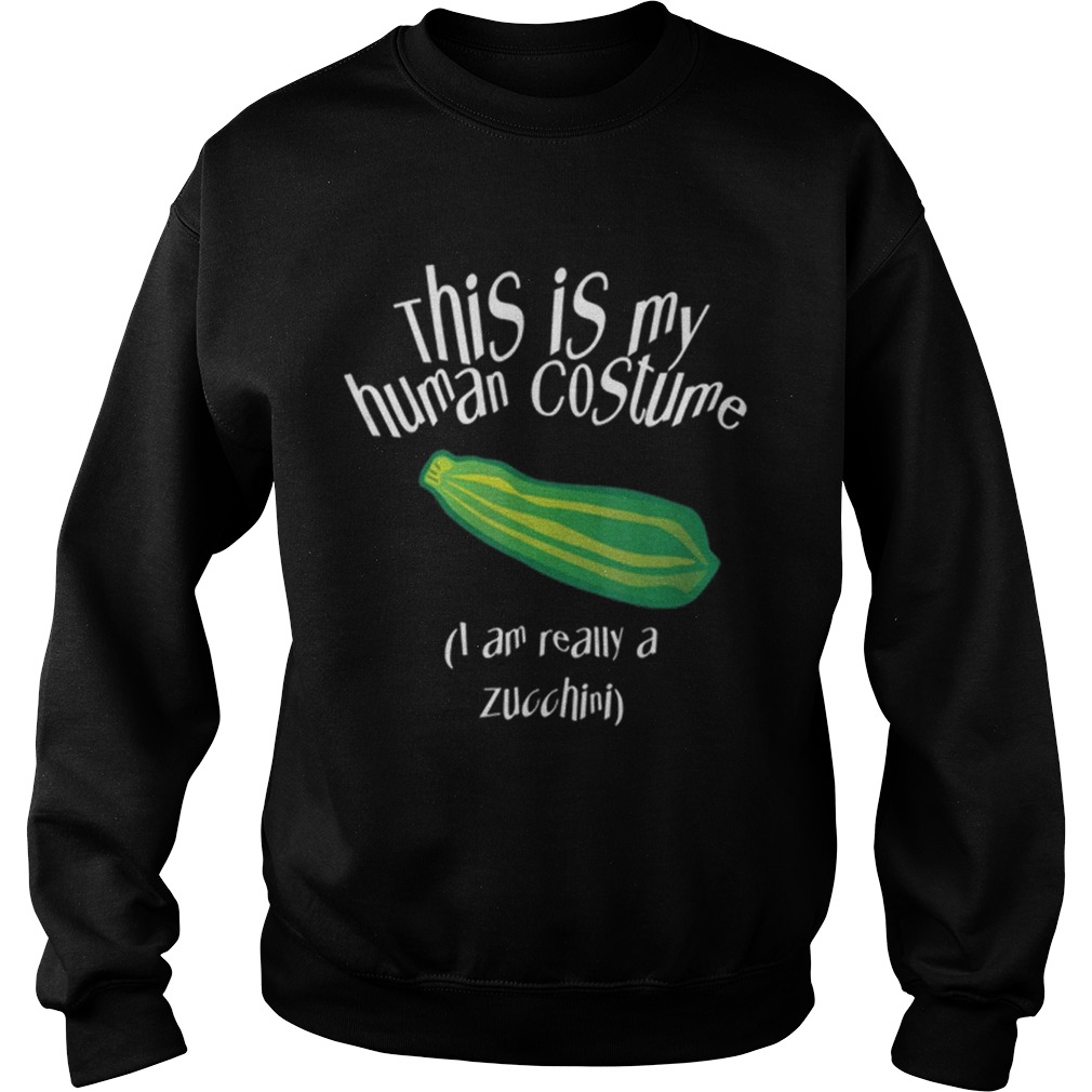 Cute Zucchini Halloween Easy Lazy Costume Scary Party Sweatshirt