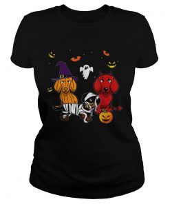 Dachshund Doxie Witch Devil Pumpkin Halloween  Classic Ladies