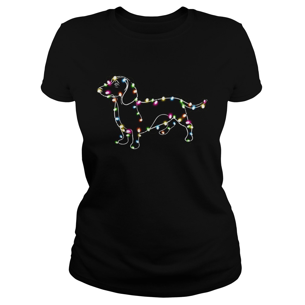 Dachshund Light Christmas  Classic Ladies