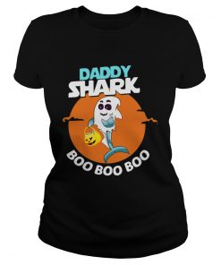 Daddy shark ghost boo boo boo Halloween  Classic Ladies