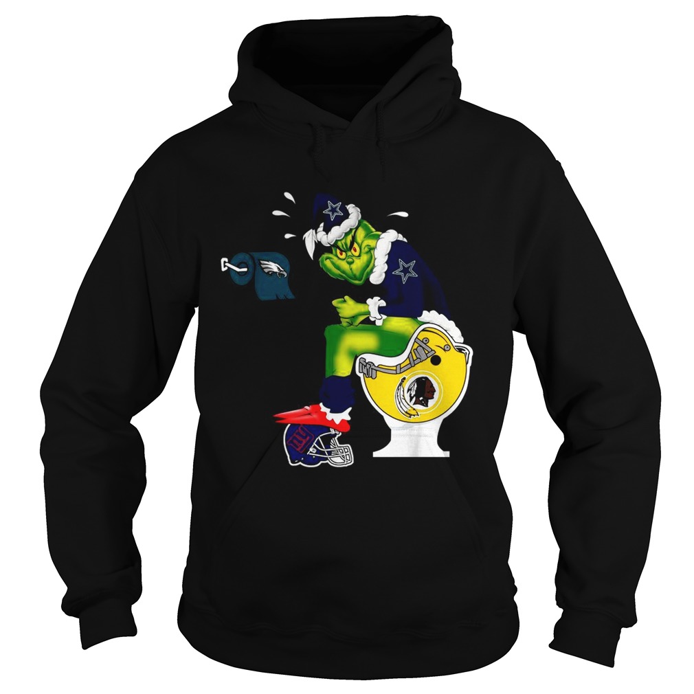 Dallas Cowboys Santa Grinch toilet Hoodie