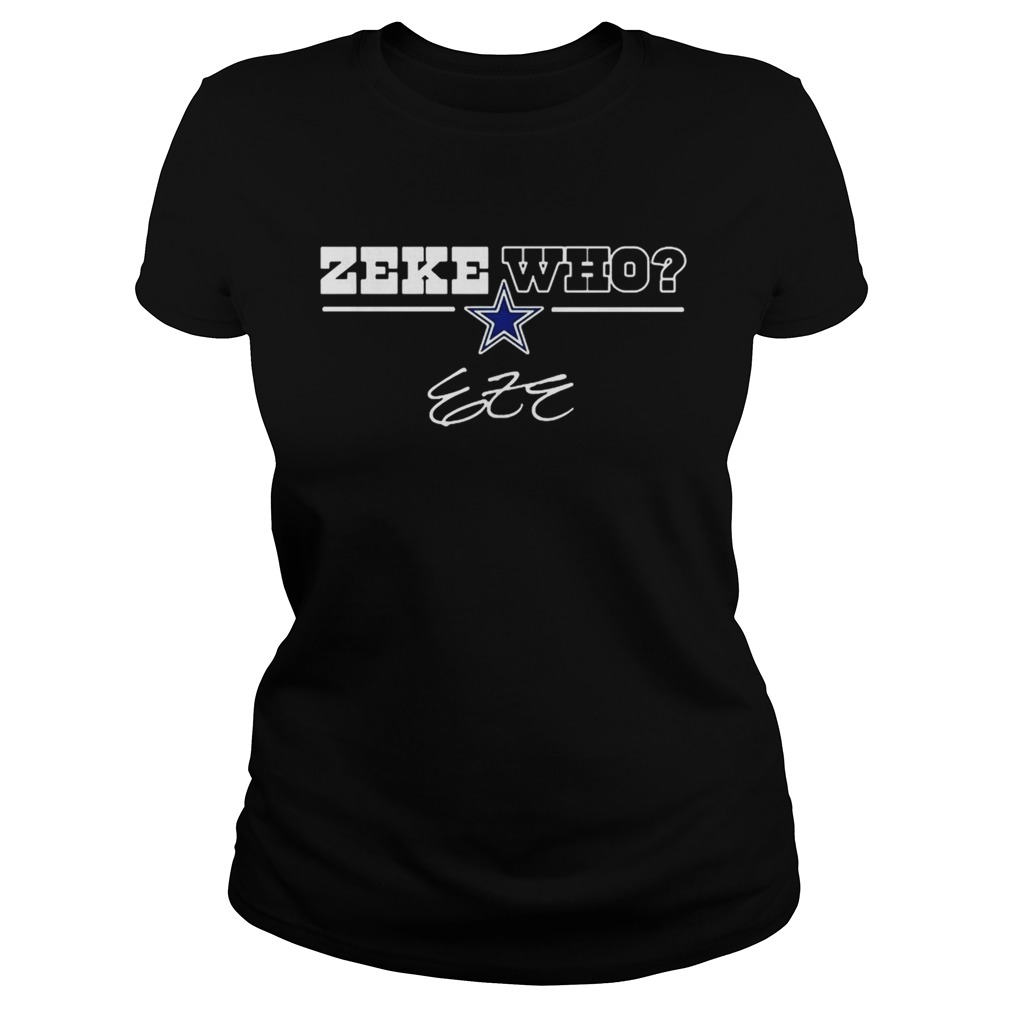 Dallas Cowboys Zeke Who Classic Ladies