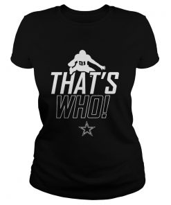 Dallas Cowboys Zeke Who Thats Who Shirt Classic Ladies