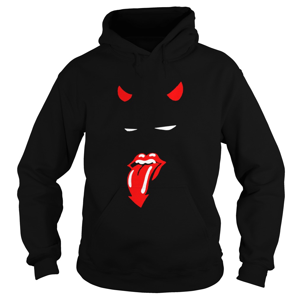 Devil Rolling stones funny Halloween Hoodie