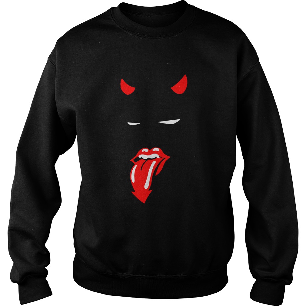 Devil Rolling stones funny Halloween Sweatshirt