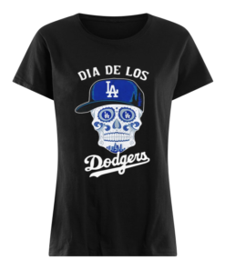 Dia De Los Dodger halloween sugar skull  Classic Women's T-shirt