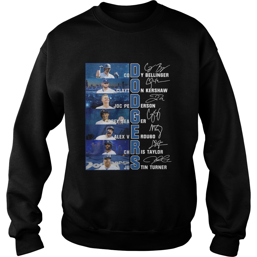 Dodgers Cody Bellinger Clayton Kershaw Joc Pederson Corey Seager Alex Verdugo Chris Taylor Justin T Sweatshirt