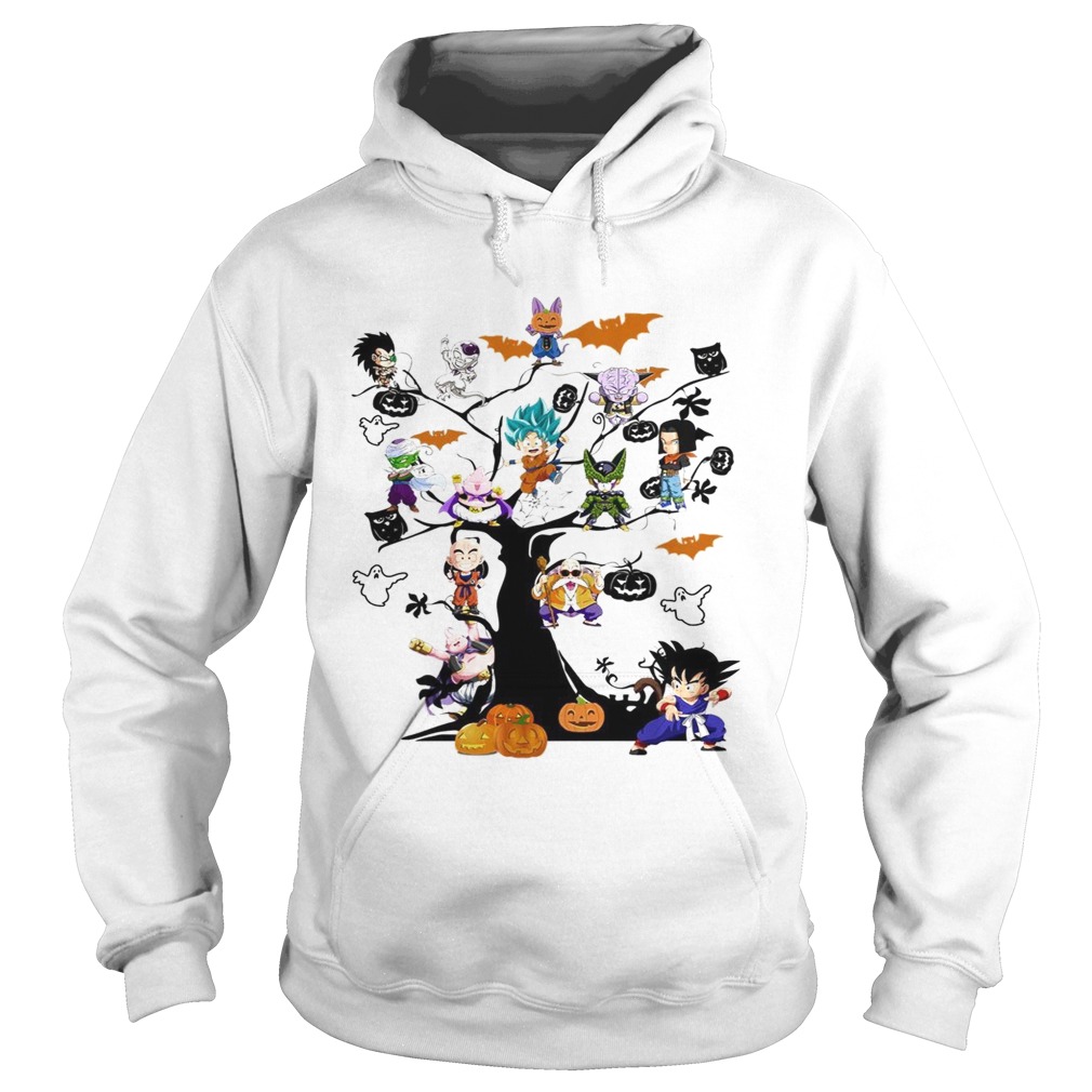 Dragon Ball Character on the tree Halloween Hoodie