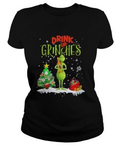 Drink up Grinches Christmas Captain Morgan  Classic Ladies