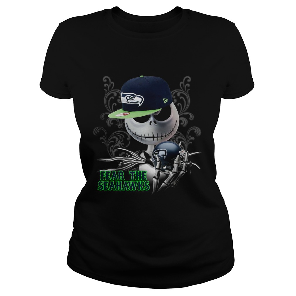 Fear The Seahawks Jack Skellington Classic Ladies