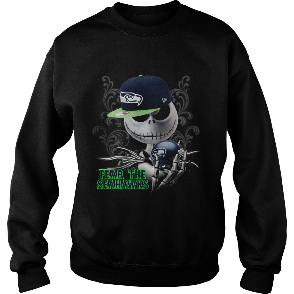 Fear The Seahawks Jack Skellington Sweatshirt