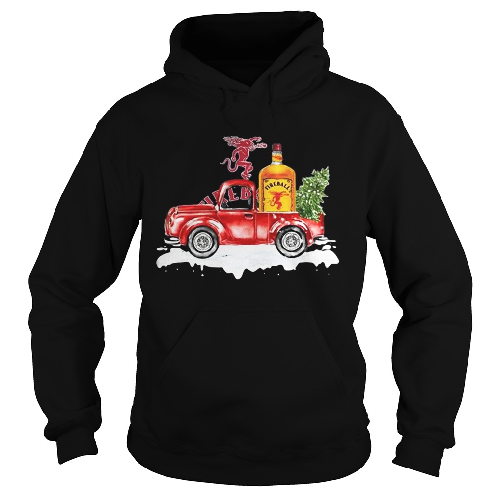 Fireball Cinnamon Whisky christmas truck Hoodie