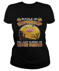 Flamingo Halloween You Just Flipped TShirt Classic Ladies