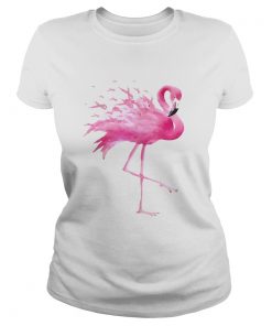 Flamingo Pink Ribbon Breast Cancer Awareness  Classic Ladies