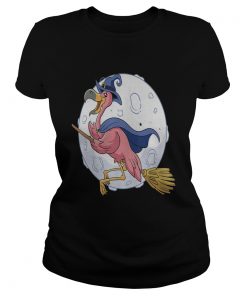 Flamingo Witche Funny Halloween Flamingo TShirt Classic Ladies