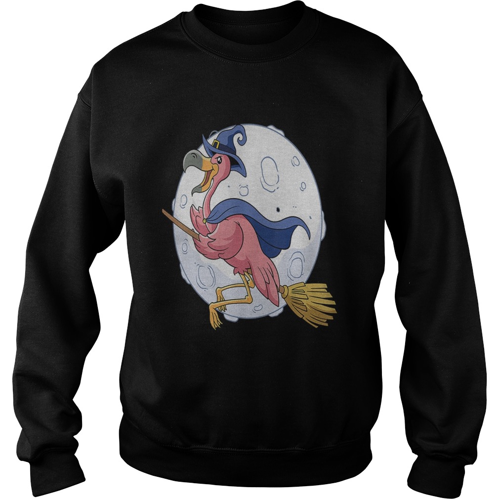 Flamingo Witche Funny Halloween Flamingo TShirt Sweatshirt