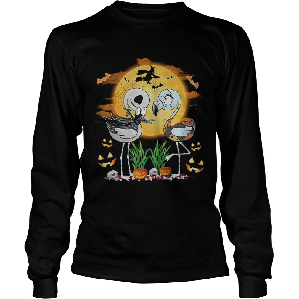 Flamingo Zombie Halloween TShirt LongSleeve