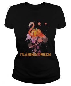 Flamingoween Flamingo Halloween Flamingo TShirt Classic Ladies