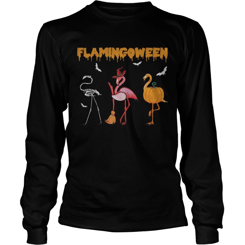 Flamingoween FlamingoHalloween Flamingo TShirt LongSleeve