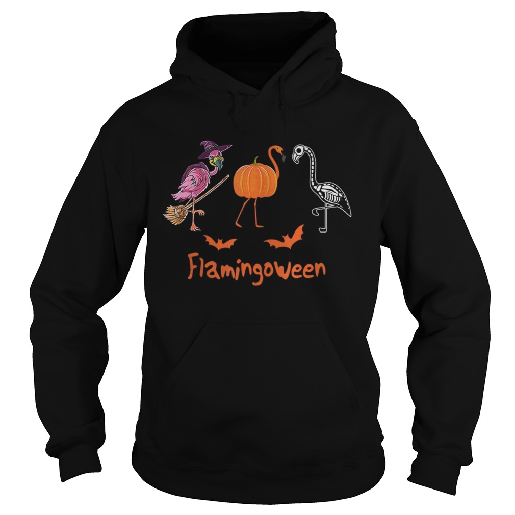 Flamingoween Funny Flamingos Halloween TShirt Hoodie