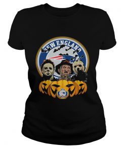 Freddy Krueger Michael Myers Jason Voorhees Pumpkin New England Patriots  Classic Ladies