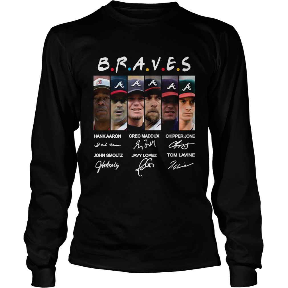 Friends Atlanta Braves team signature LongSleeve