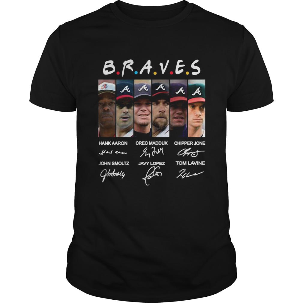 Friends Atlanta Braves team signature shirt