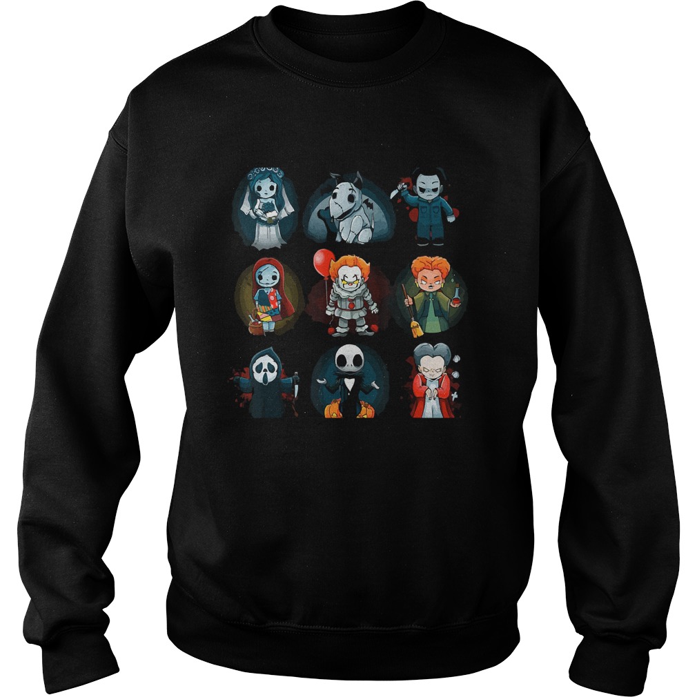 Friends Halloween Horror Team Scary Movies Costume Sweatshirt