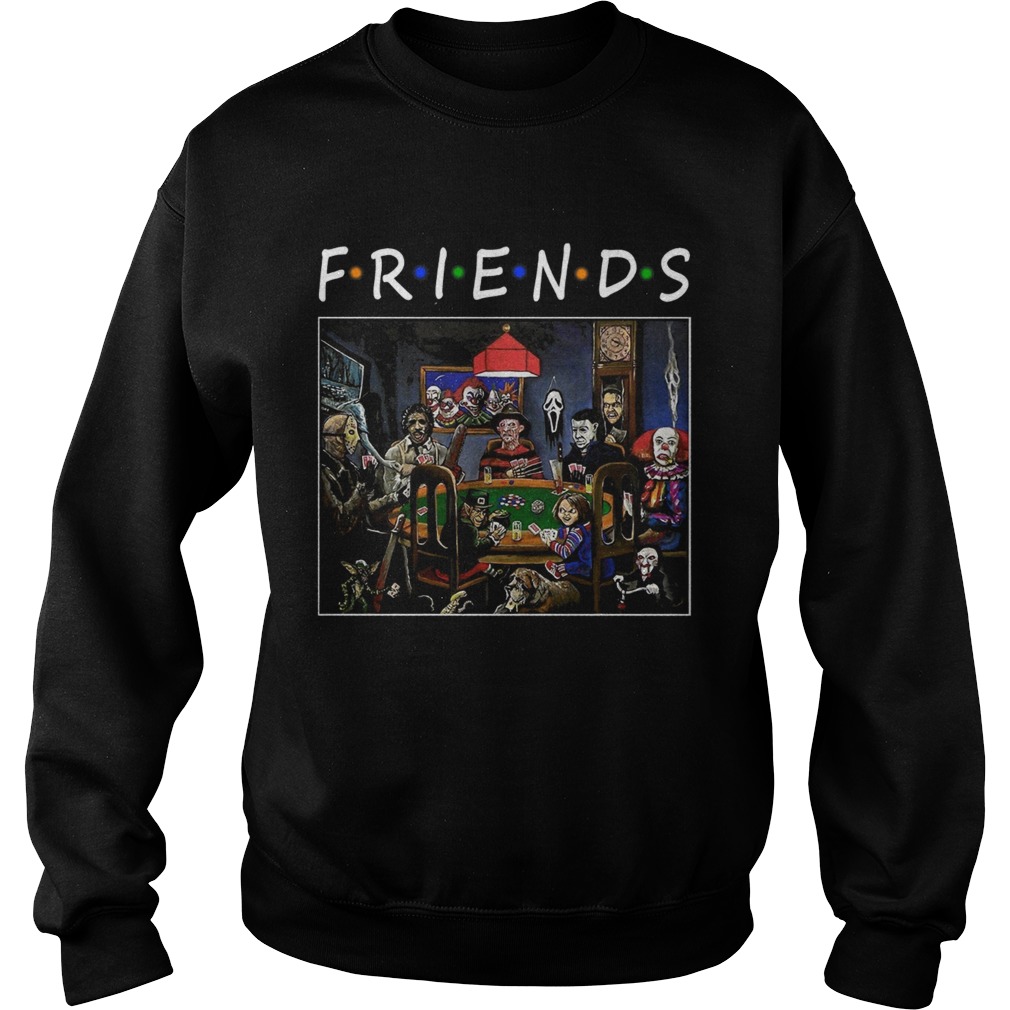 Friends Horror Halloween playing card Sweatshirt