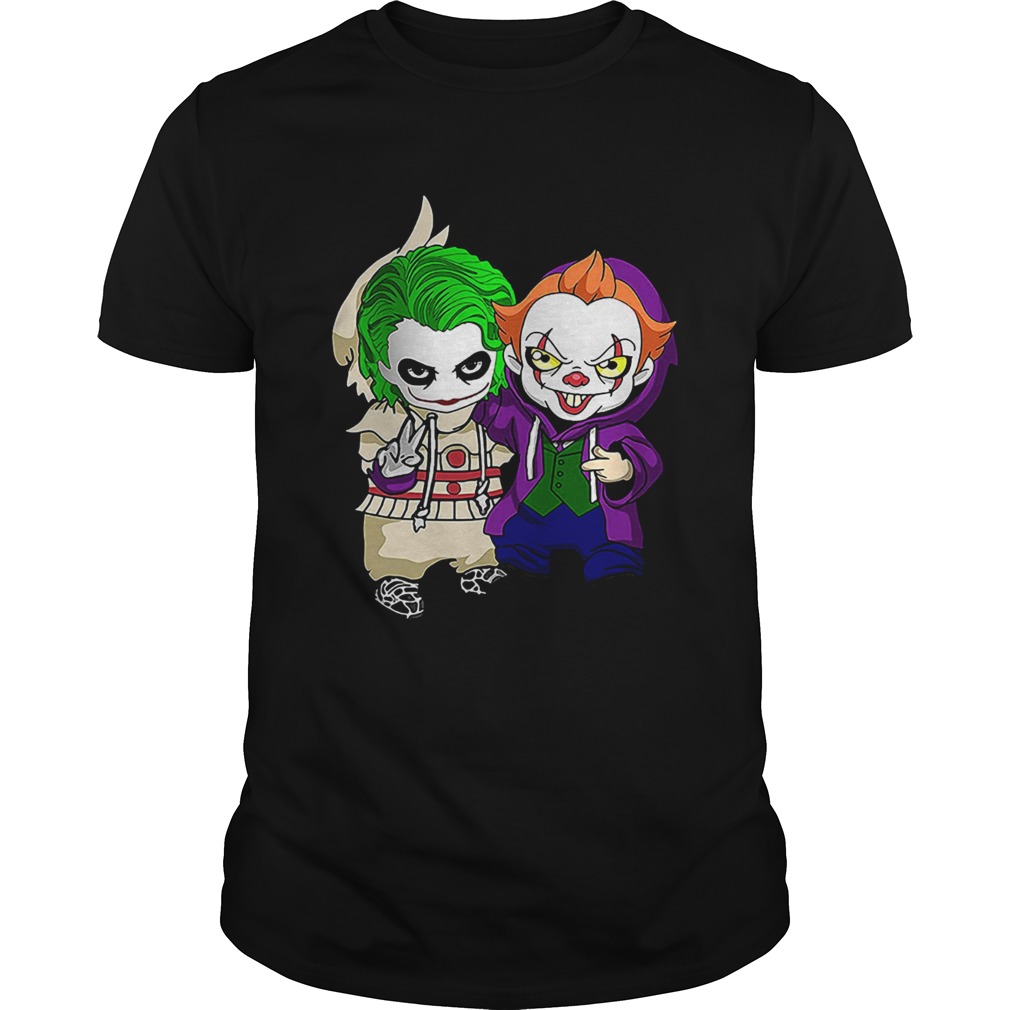 Friends Joker and Pennywise funny costume shirt