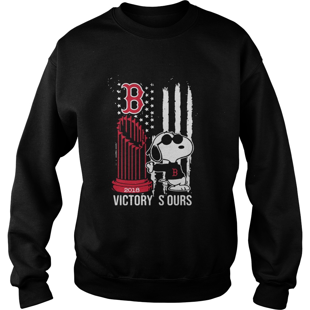 Get Now Victory Is Ours 2018 Snoopy Boston Red Sox Sweatshirt