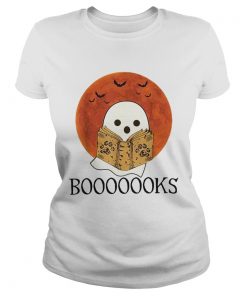 Ghost Boo reading boooooook Halloween  Classic Ladies