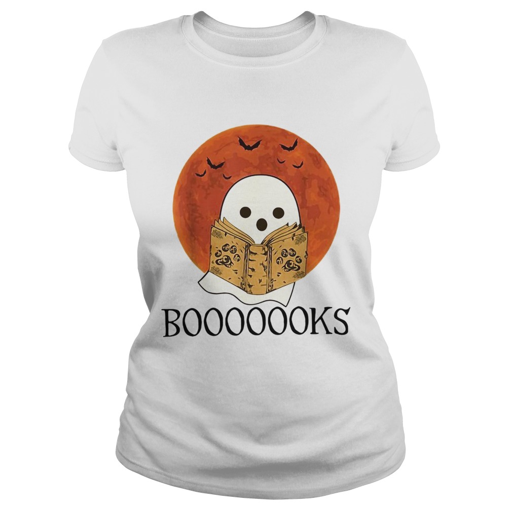 Ghost Boo reading boooooook Halloween Classic Ladies