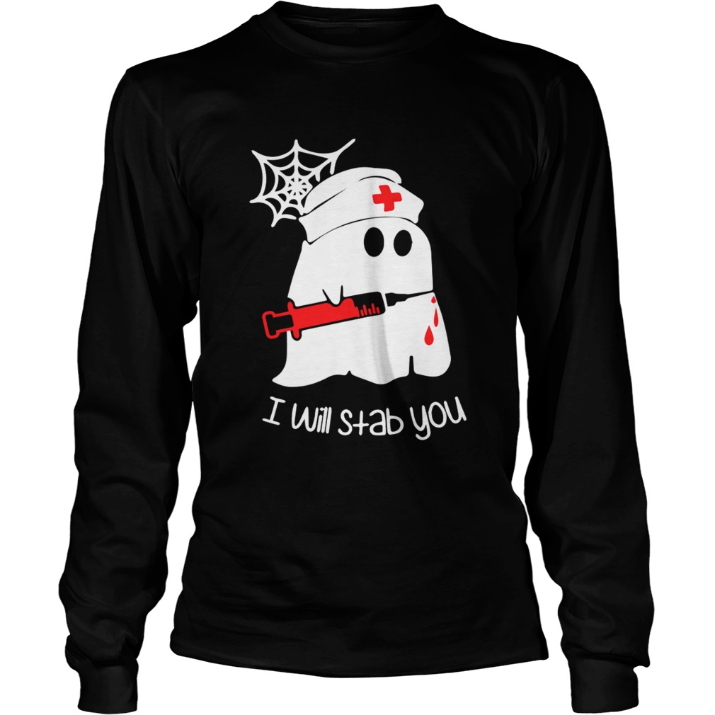 Ghost boo I will stab you LongSleeve