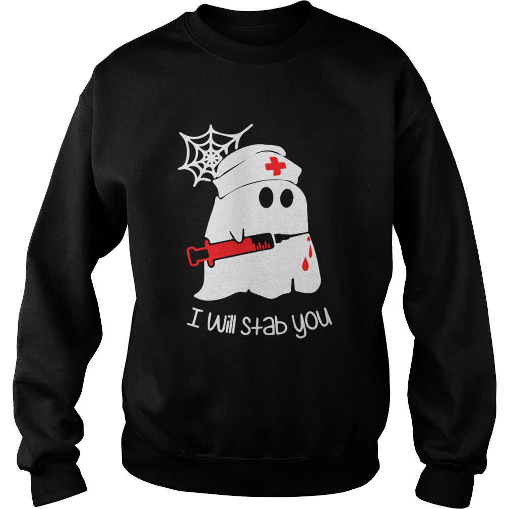 Ghost boo I will stab you Sweatshirt