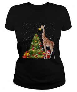 Giraffe and Christmas tree  Classic Ladies