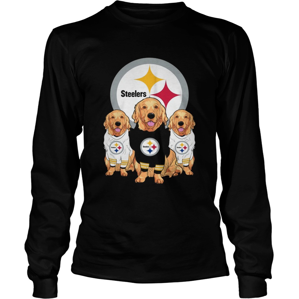 Golden Retriever Pittsburgh Steelers Shirt LongSleeve