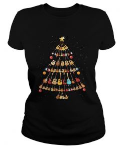 Guitar lovers Christmas tree  Classic Ladies