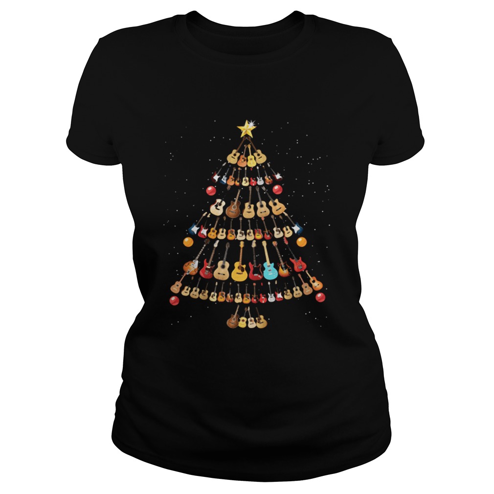 Guitar lovers Christmas tree Classic Ladies