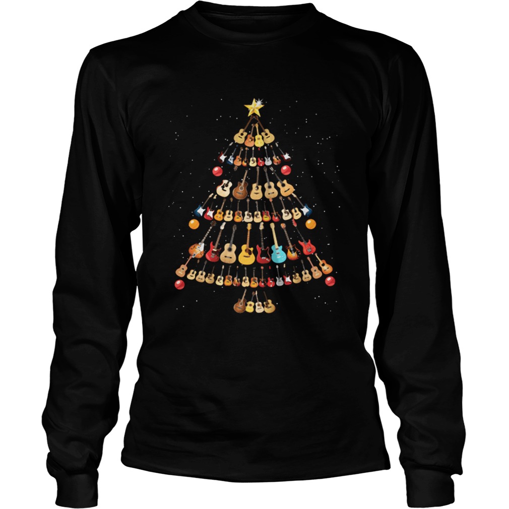 Guitar lovers Christmas tree LongSleeve