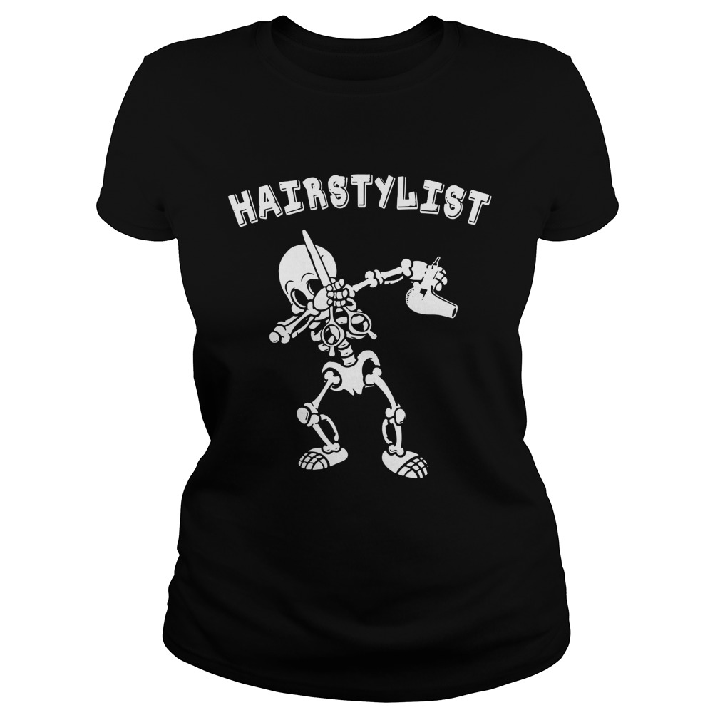 Hairstylist Skeleton dabbing Classic Ladies