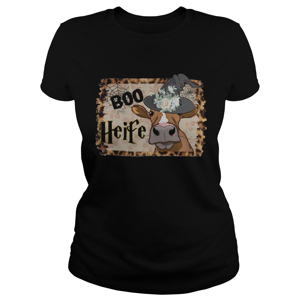 Halloween Boo Heifer Lover Gift TShirt Classic Ladies