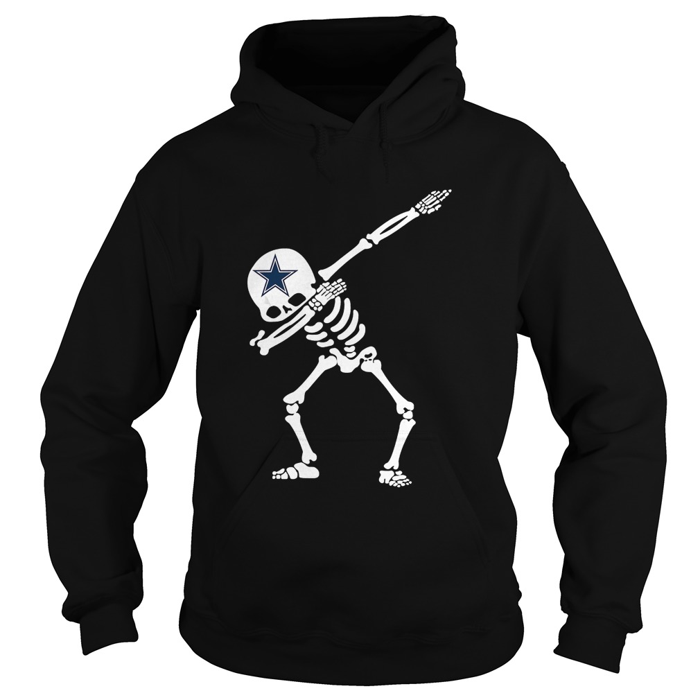 Halloween Dabbing Skeleton Football DallasCowboyShirt Hoodie