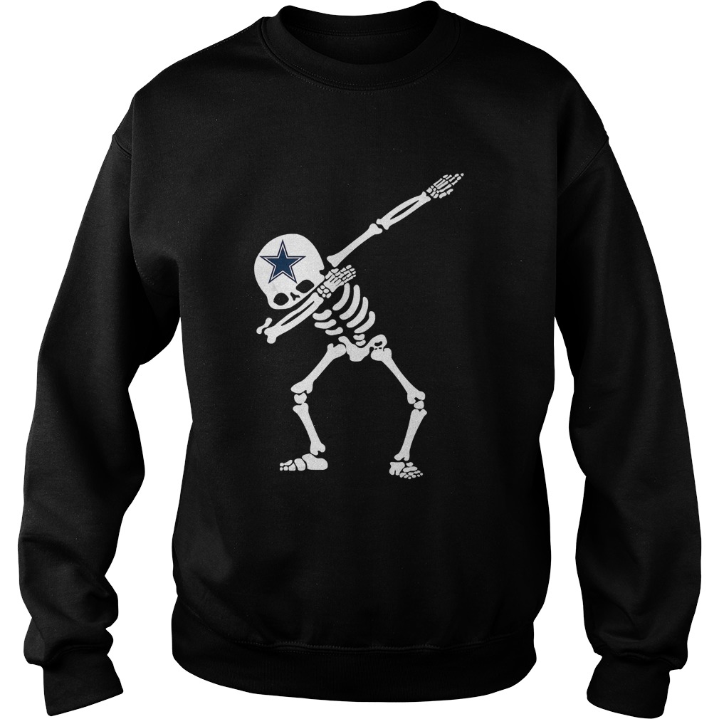 Halloween Dabbing Skeleton Football DallasCowboyShirt Sweatshirt